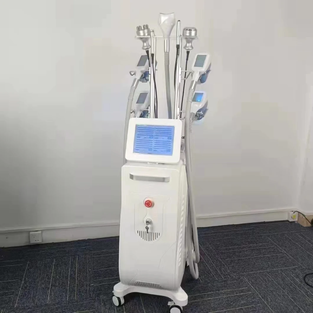 Hot Sale Multifunction 40K Cavitation RF Lipo Laser 360 Cryolipolysis Machine with 5 Handles