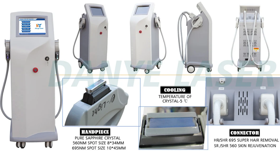 Professional Elight Equipment Vascular Treatment Portable IPL Machine Hair Removal Skin Therapy