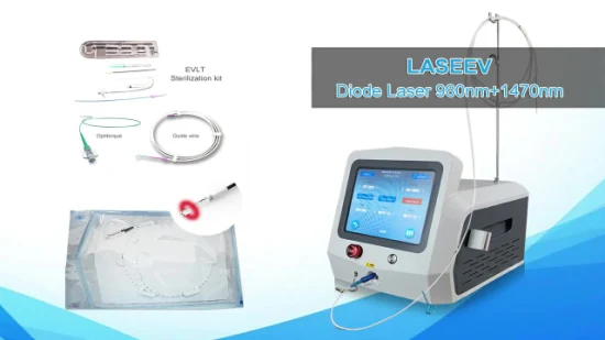 980nm 1470nm Láser de diodo Tratamiento de venas endovenosas Láser/ Remoción vascular Láser Láser endovenoso Ablación Equipos médicos