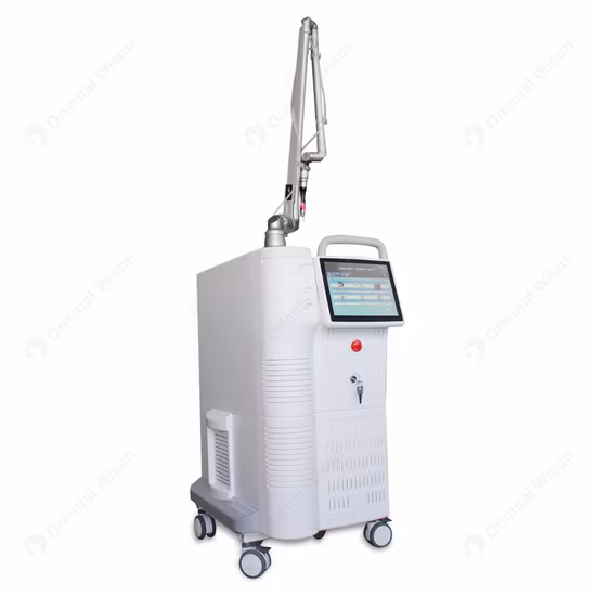 Máquina de láser de CO2 fraccional de tubo de RF multifuncional Cuidado posterior del láser fraccional para la eliminación de cicatrices de estiramiento vaginal