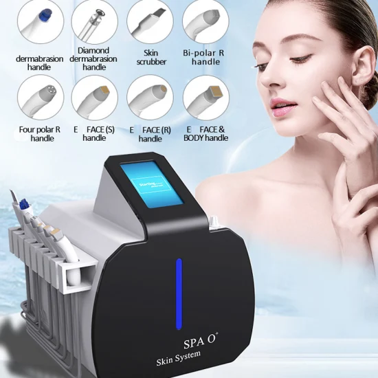 8 en 1 Beauty Hidrafacial Care Hydra Dermabrasion Hydrofaci Multifunción Aqua Limpieza facial Hydro Microdermoabrasion Machine