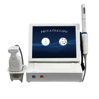 Portátil 2 en 1 Facial 7D Hifu Ultrasonido enfocado de alta intensidad Máquina de estiramiento vaginal para adelgazar el cuerpo SA-Vp30