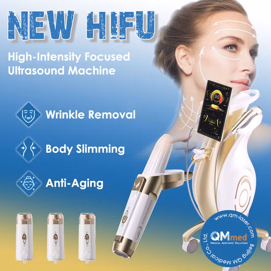 Nuevo producto Sistema de ultrasonido enfocado de alta intensidad multifuncional Rejuvenecimiento de la piel Lifting facial Eliminación de arrugas Máquina de belleza antienvejecimiento Máquina 7D Hifu